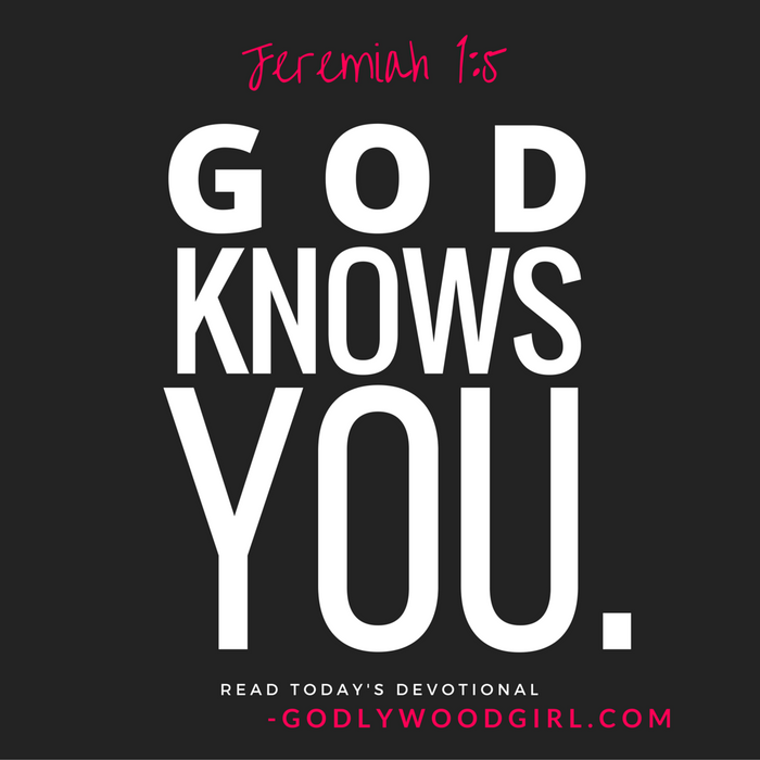 Today's Daily Devotional for Women - God Knows You.