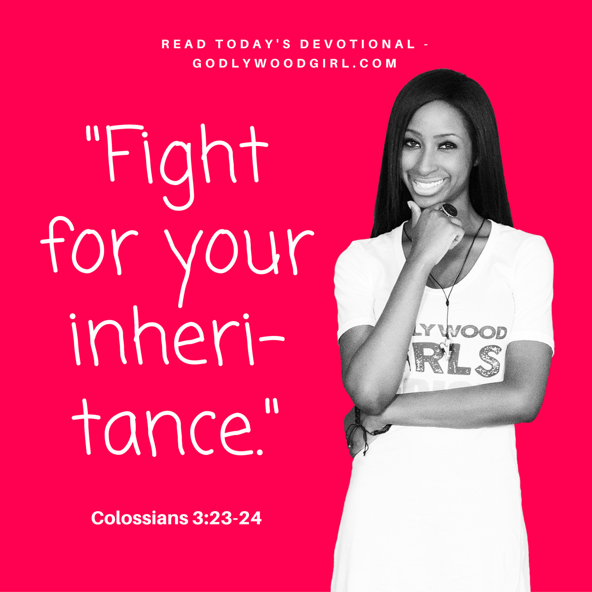 Today's Daily Devotional For Women - Fight for your inheritance