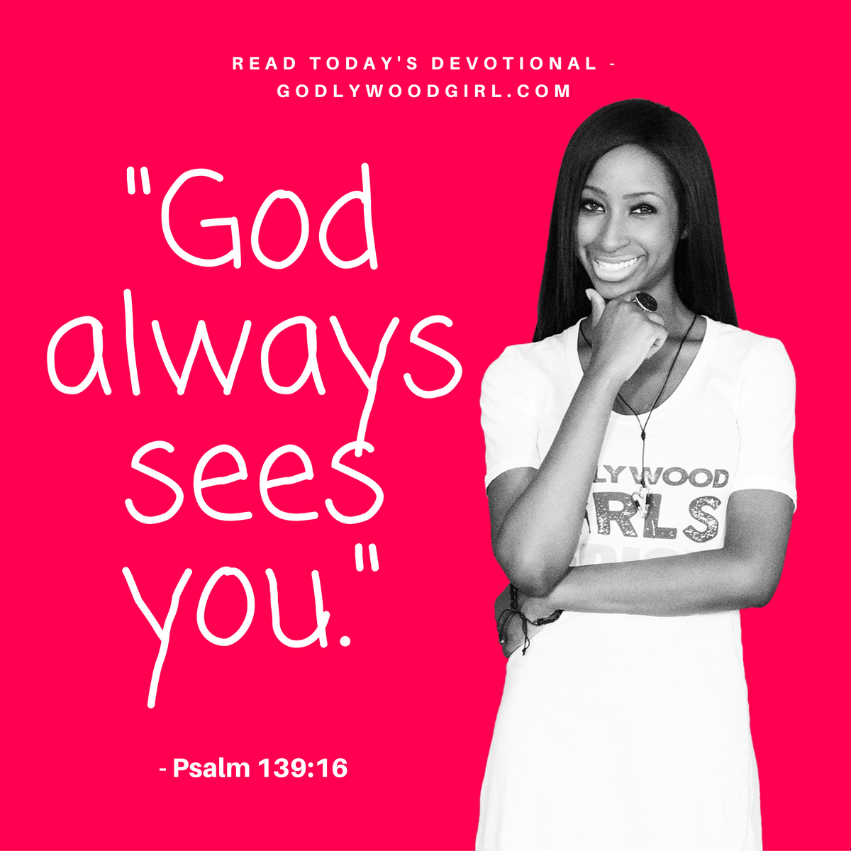 Today's Daily Devotional For Women - God always sees you.