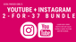 YouTube & Instagram Marketing 2-For-$37 Bundle